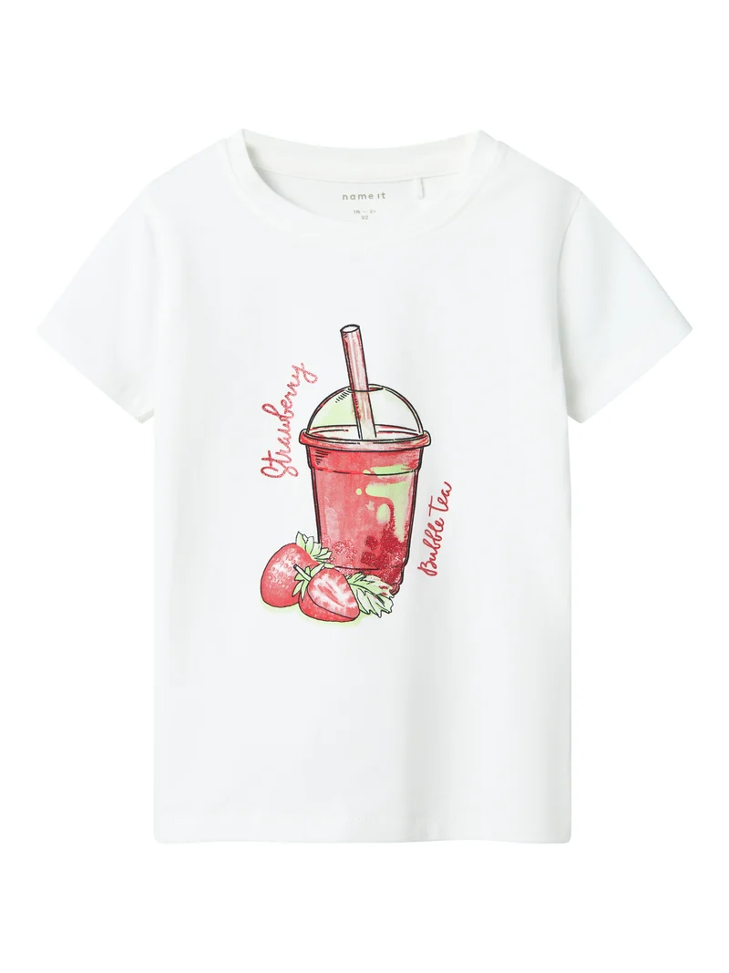 Vit Jordgubbe T-shirt