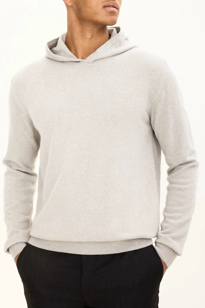 OSCAR JACOBSON Pascal Cashmere Hoodie - Beige