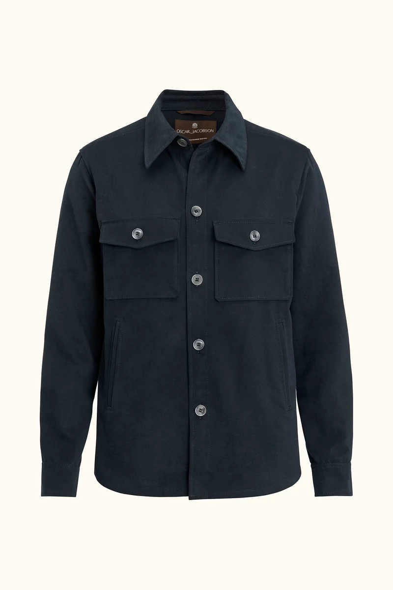 OSCAR JACOBSON Maverick Overshirt - Navy