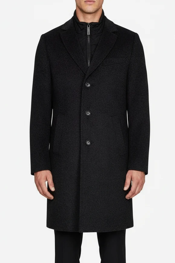 SAND Sultan Tech Cashmere Coat - Black