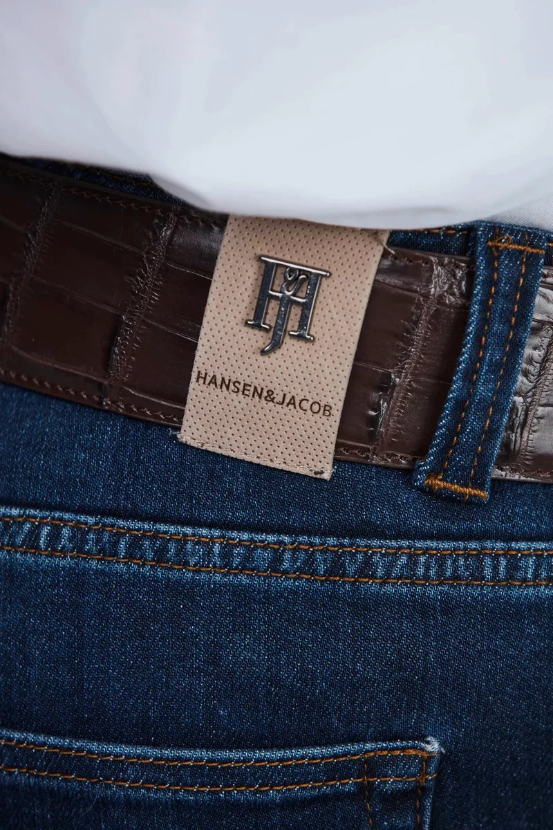 HANSEN & JACOB Cape Town Silk Touch Denim Jeans - Mid Blue