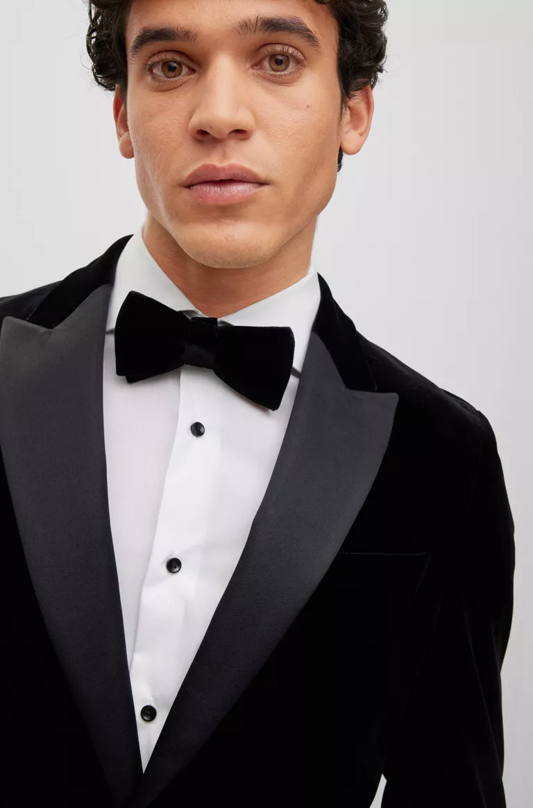 BOSS Hutson Tuxedo Blazer - Black