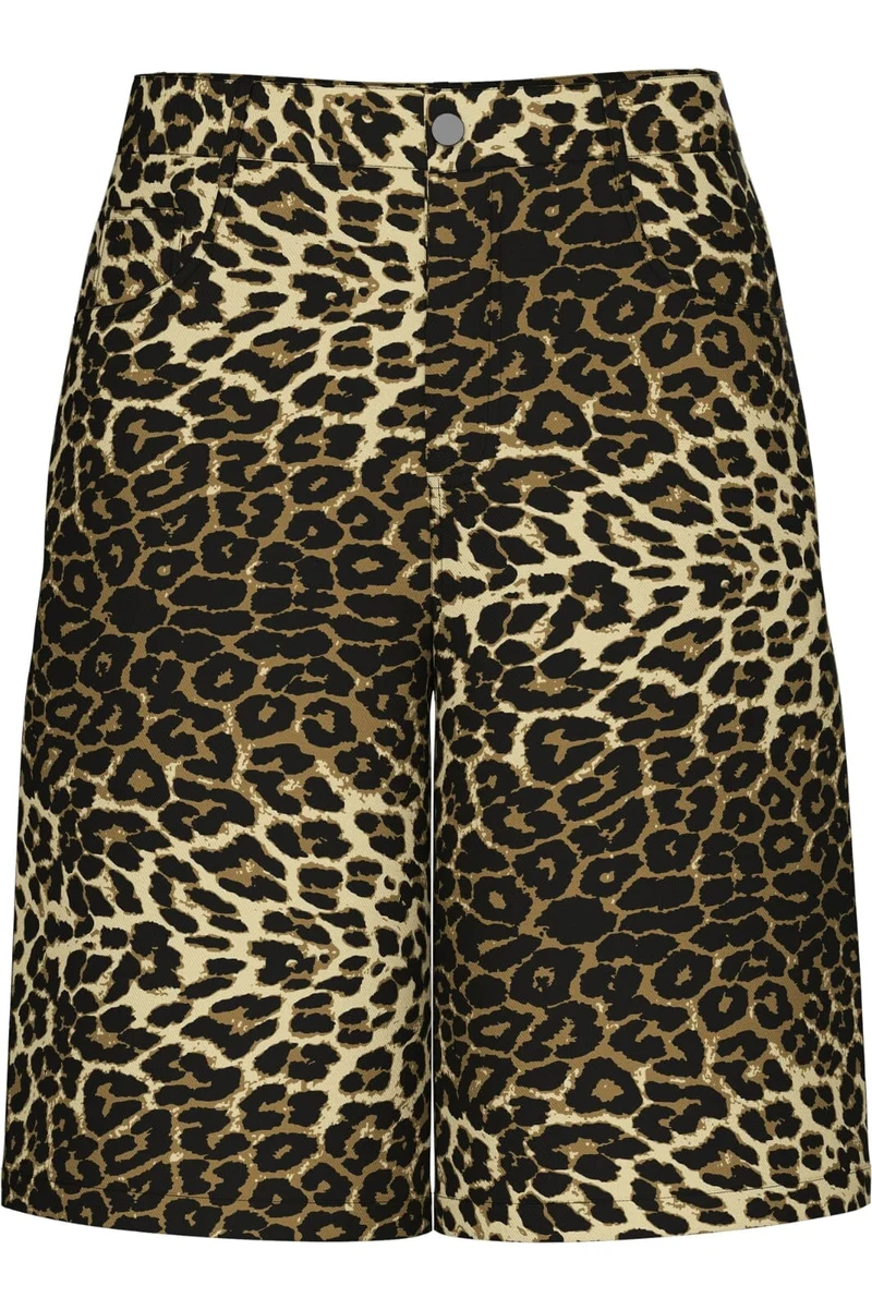 Pieces - Pcastrid Wide Jorts - 4748737 Black Leo Denim