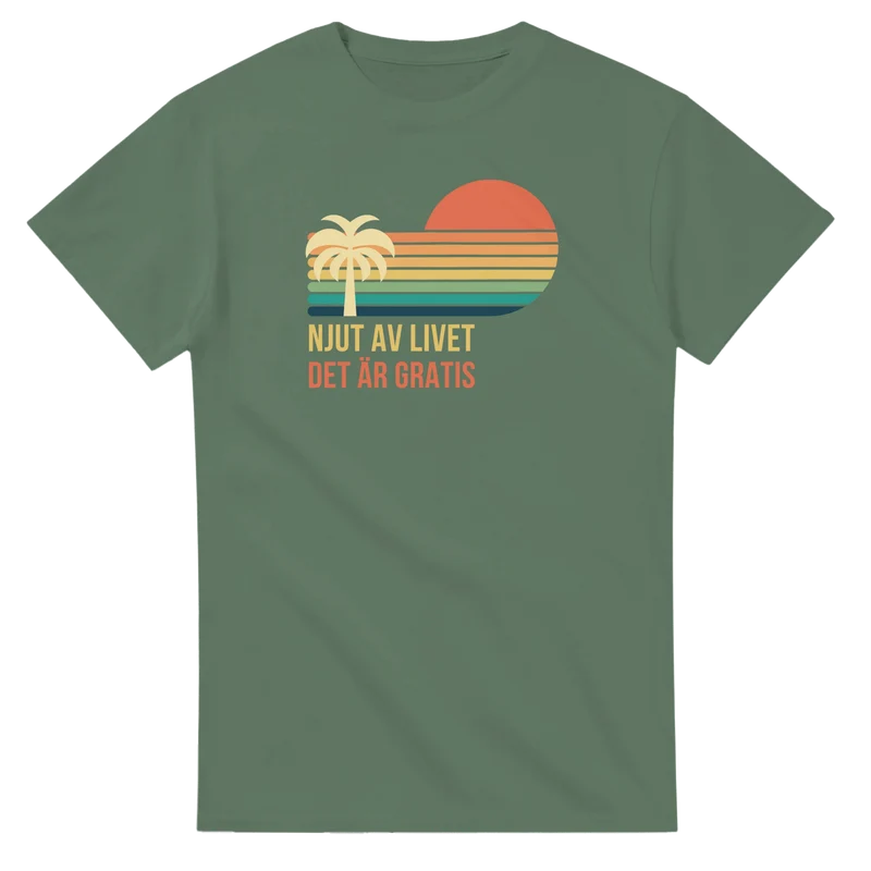 T-shirt Original - Njut av livet, det är gratis