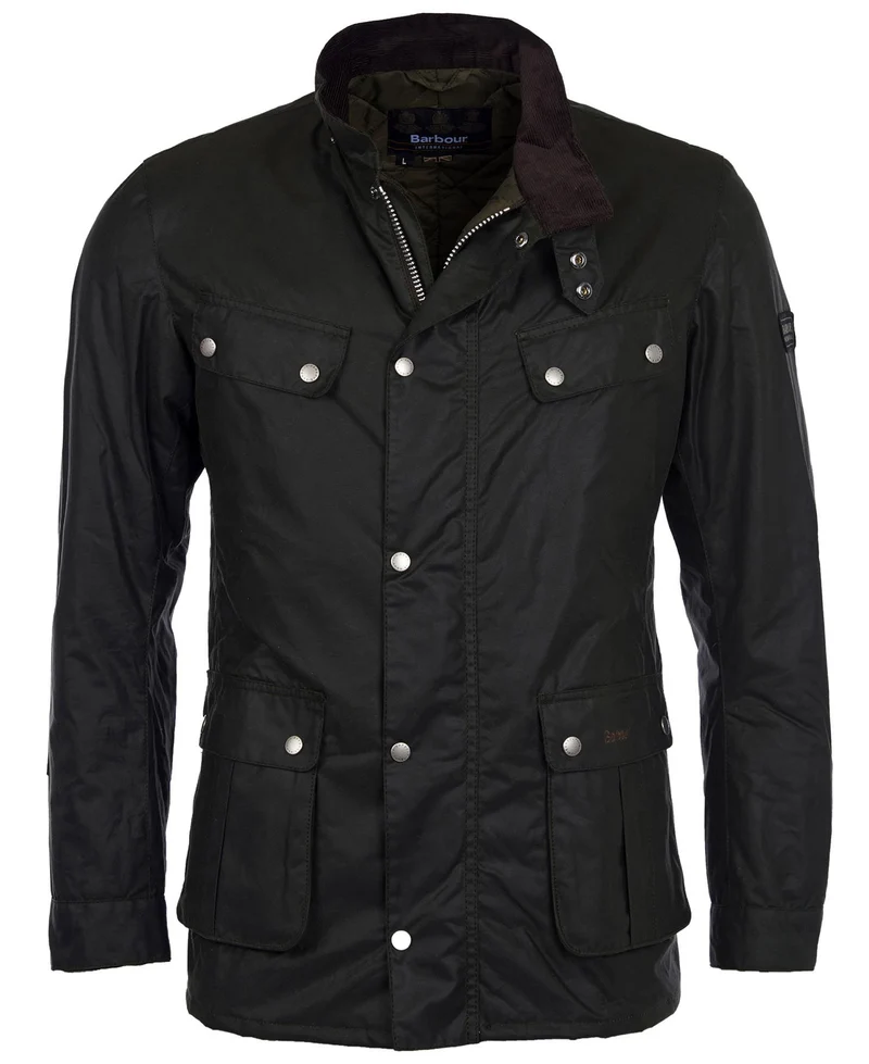 BARBOUR International Duke Wax Jacket - Sage
