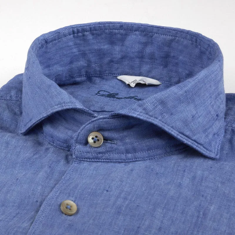 STENSTRÖMS Linen Shirt Regular - Blue