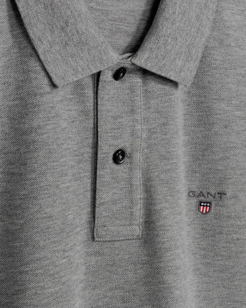 GANT Shield Polo Shirt - Grey Melange