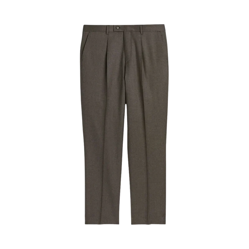 Stretch Flannel Mark N - Dark brown