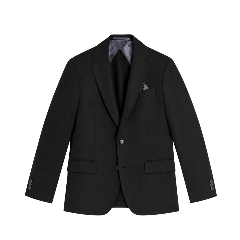 6135 Hopsack Sherman Napoli - Ebony Black