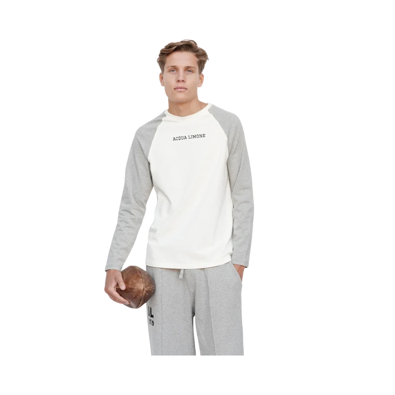 Heavy LS Tee Ivy - Ecru/American Grey