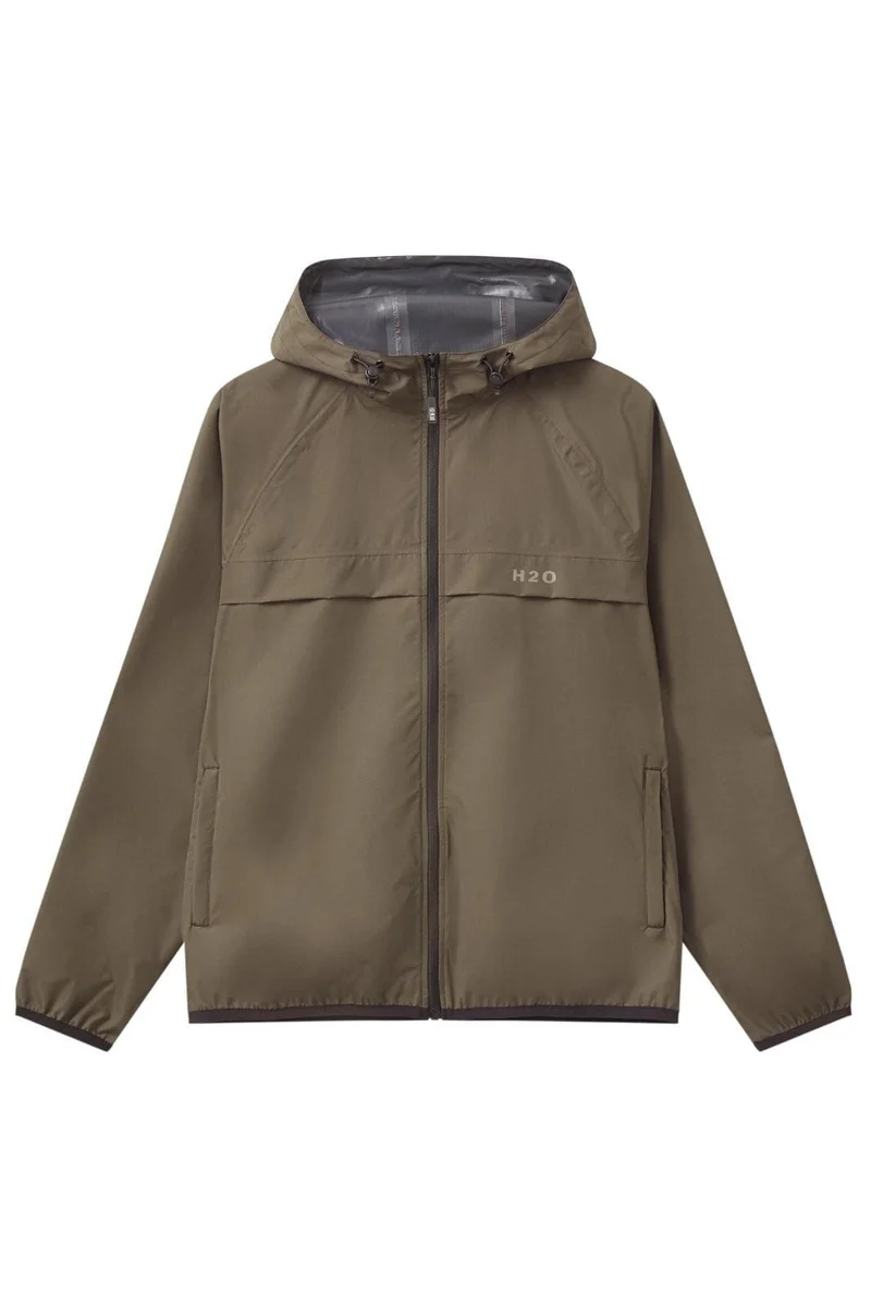 H2O - Rømø Lw Rain Jacket Packable - 3553 Dusty Oak