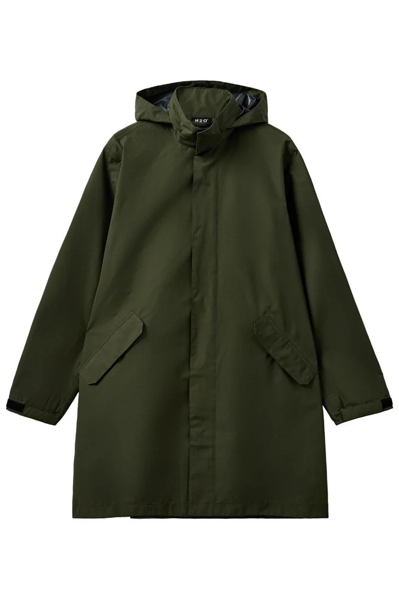 H2O - Rømø Lw Rain Long Jacket - 3020 Army