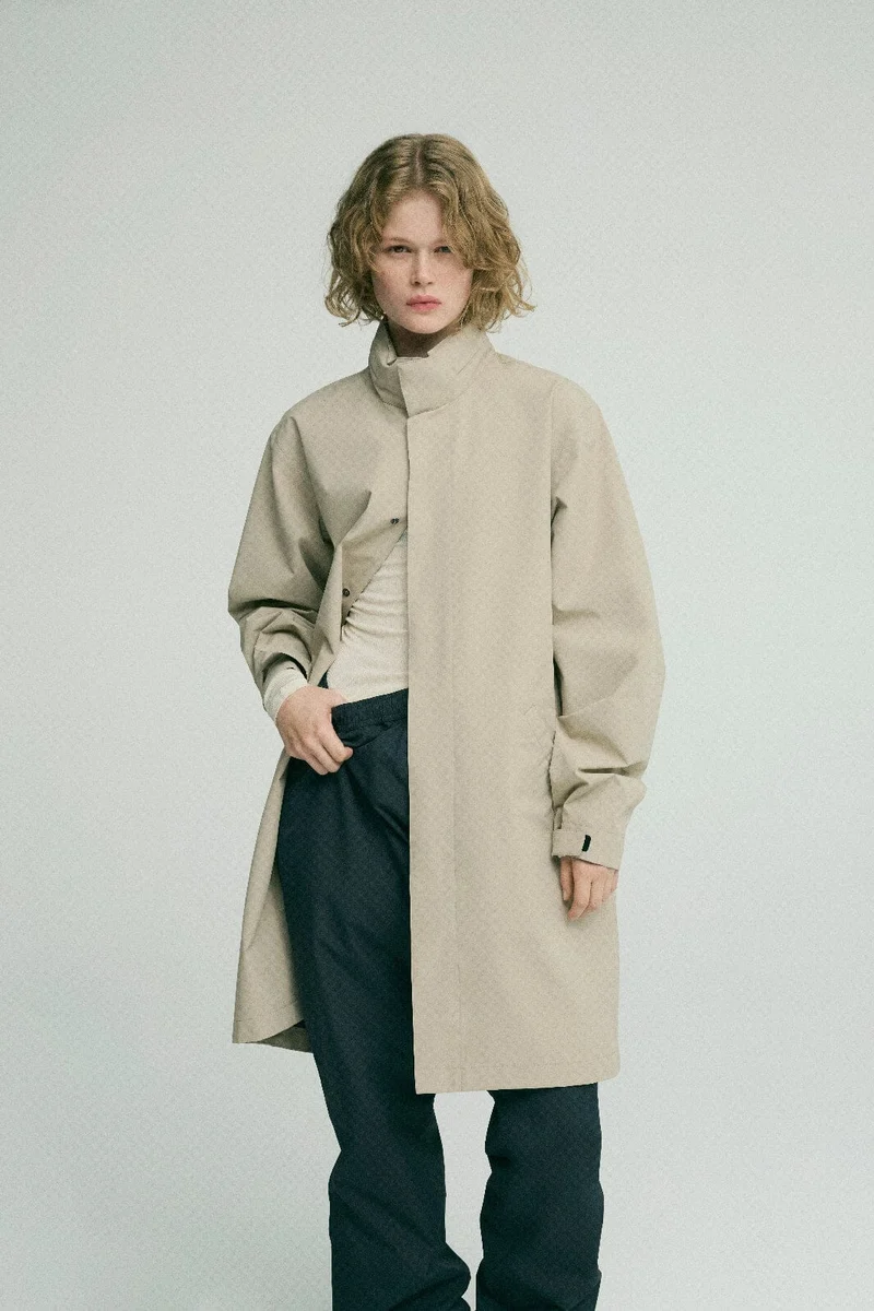 H2O - Rømø Lw Rain Long Jacket - 1034 Warm Grey