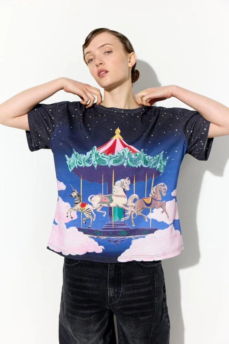 Hunkøn - Fable T-Shirt 26501 - Dream Fairground Art Print