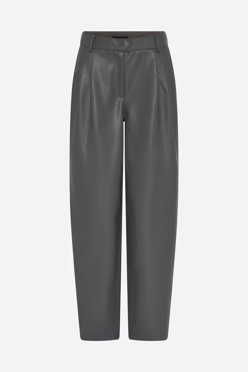 Bruuns Bazaar - Veganibbbarrel Pants Bbw5094 - Dark Grey