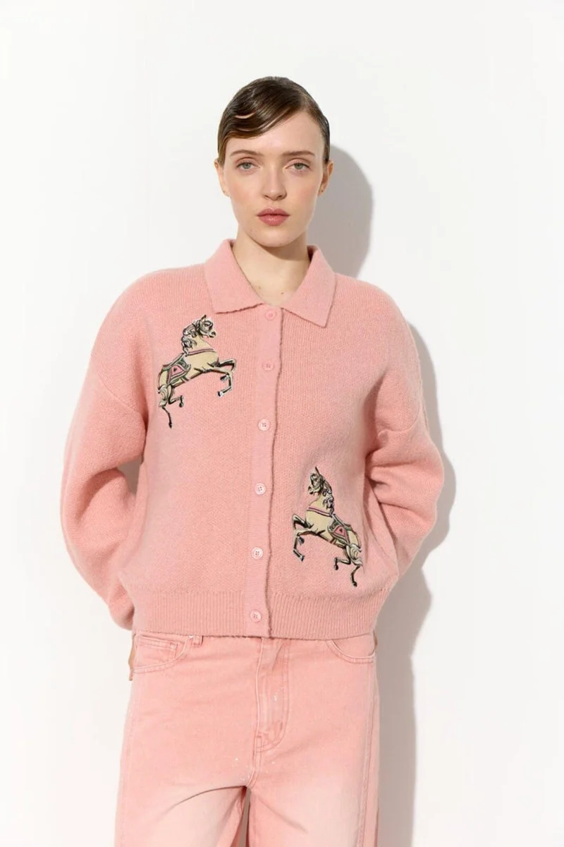 Hunkøn - Alfie Knit Cardigan 26622 - Peach