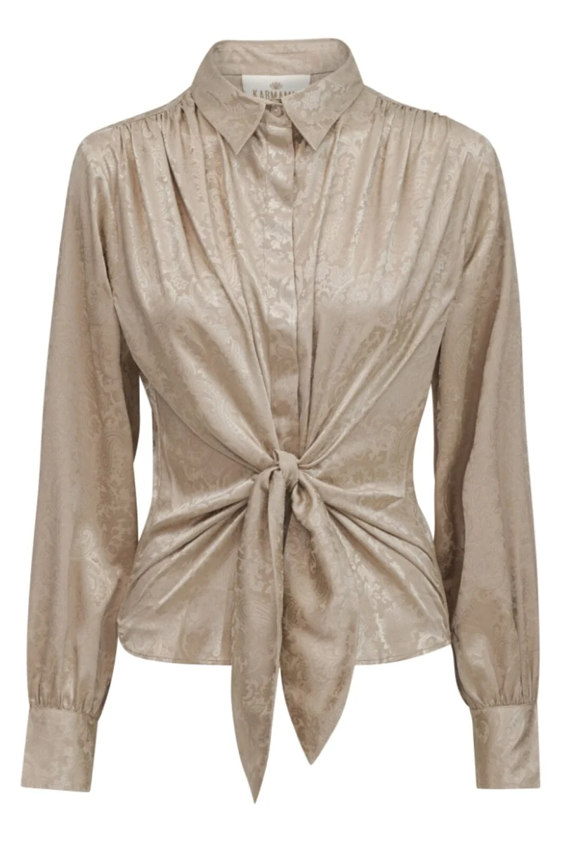 Karmamia - Lee Shirt - Pearl Paisley Jacquard