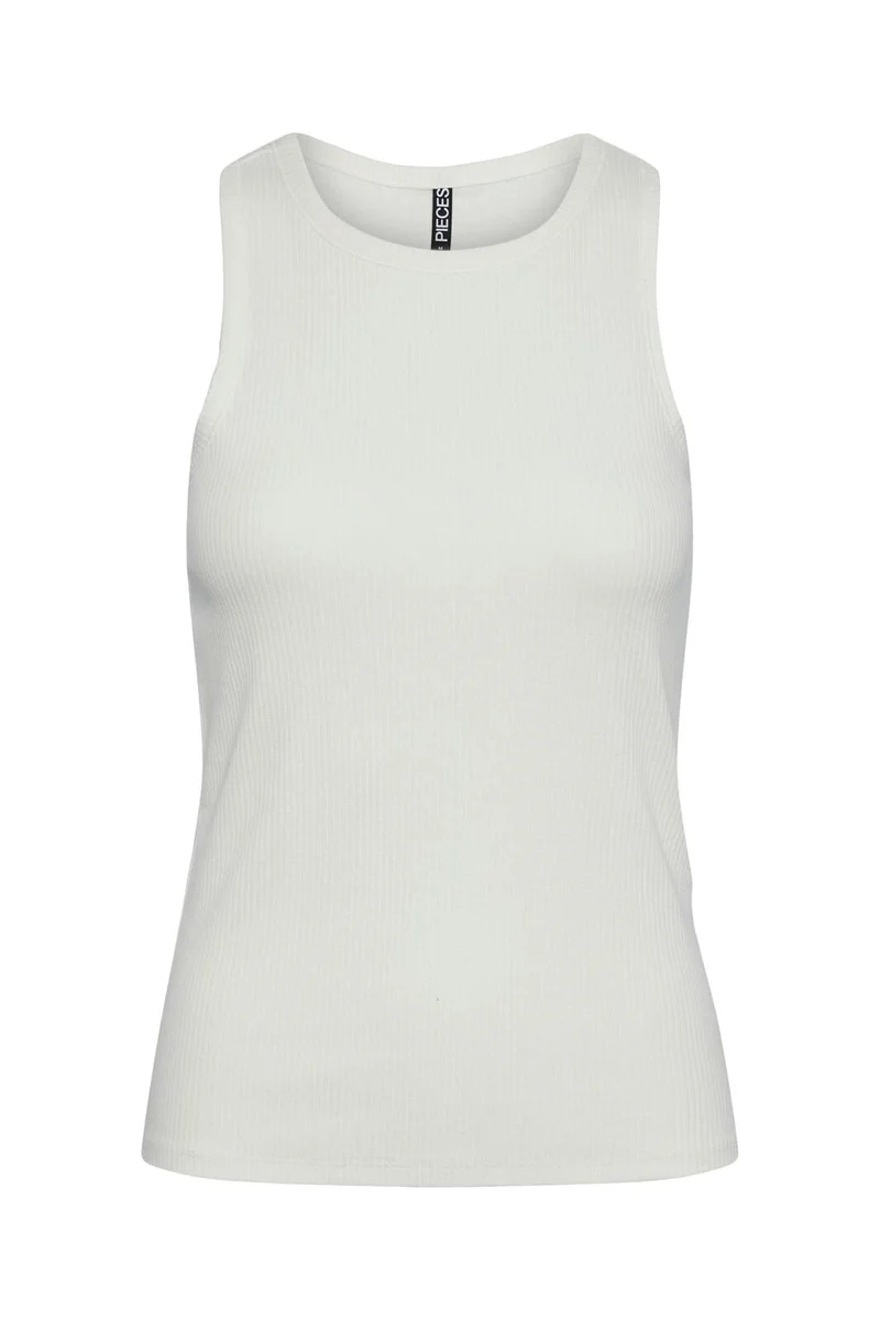 Pieces - Pcruka Boxer Tank Top - Cloud Dancer