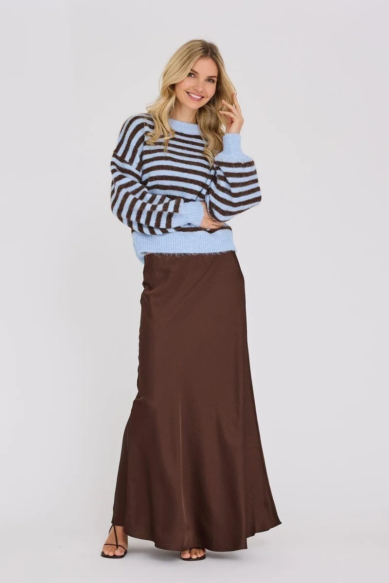 A-View - Else Knit Pullover AV6035 - 150 - Brown/Blue