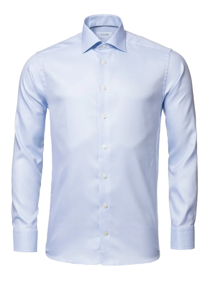 ETON Signature Twill Shirt Slim - Blue