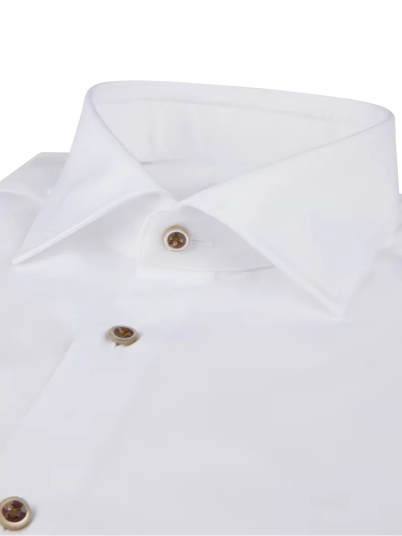 STENSTRÖMS Twill Contrast Shirt Regular - White