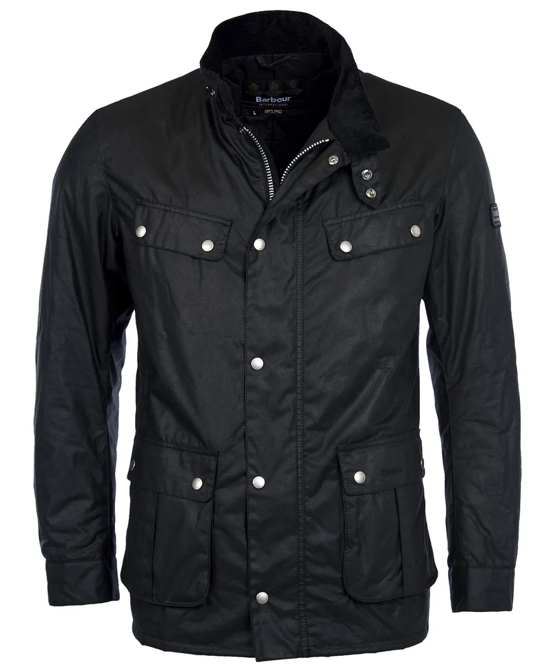 BARBOUR International Duke Wax Jacket - Black