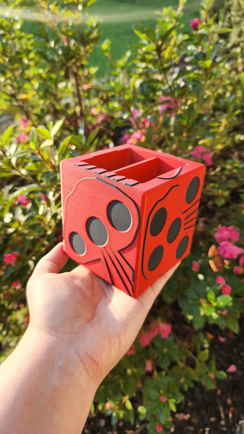 *STL /3MF FILE ONLY* Halloween Dice Pen Holder Digital File