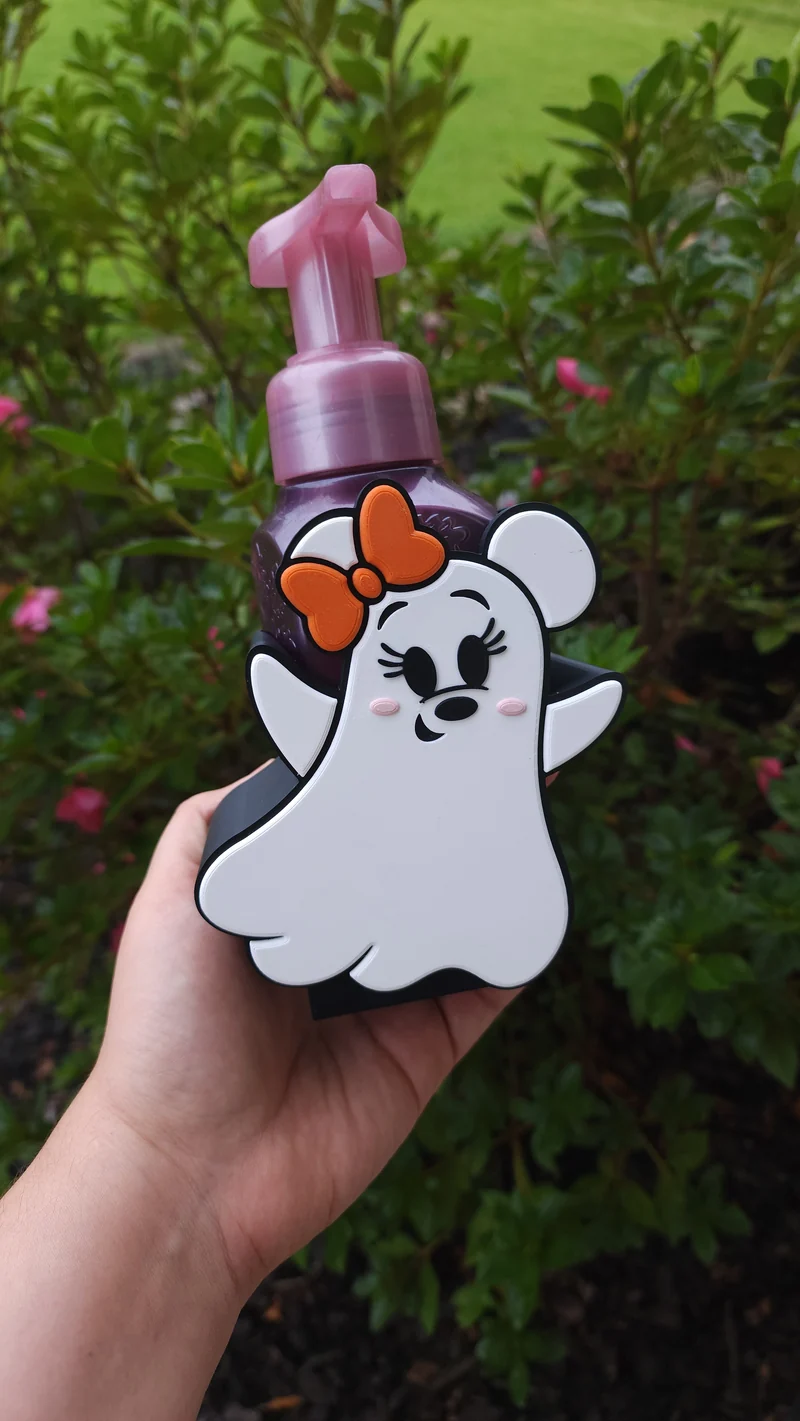 *STL /3MF FILE ONLY* Halloween Girl Ghost Mouse Bath & Body Foam Soap Holder Digital File