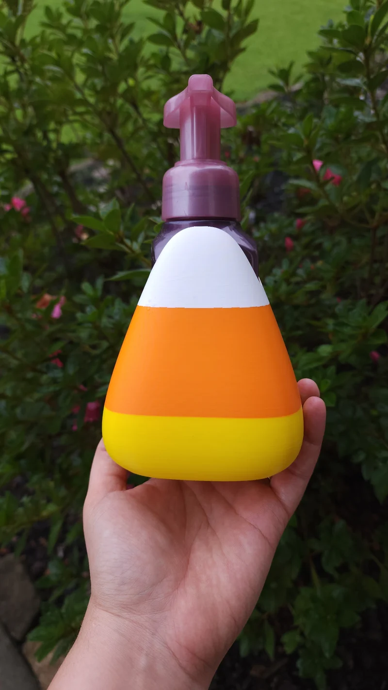 *STL /3MF FILE ONLY* Halloween Candy Corn Bath & Body Foam Soap Holder Digital File