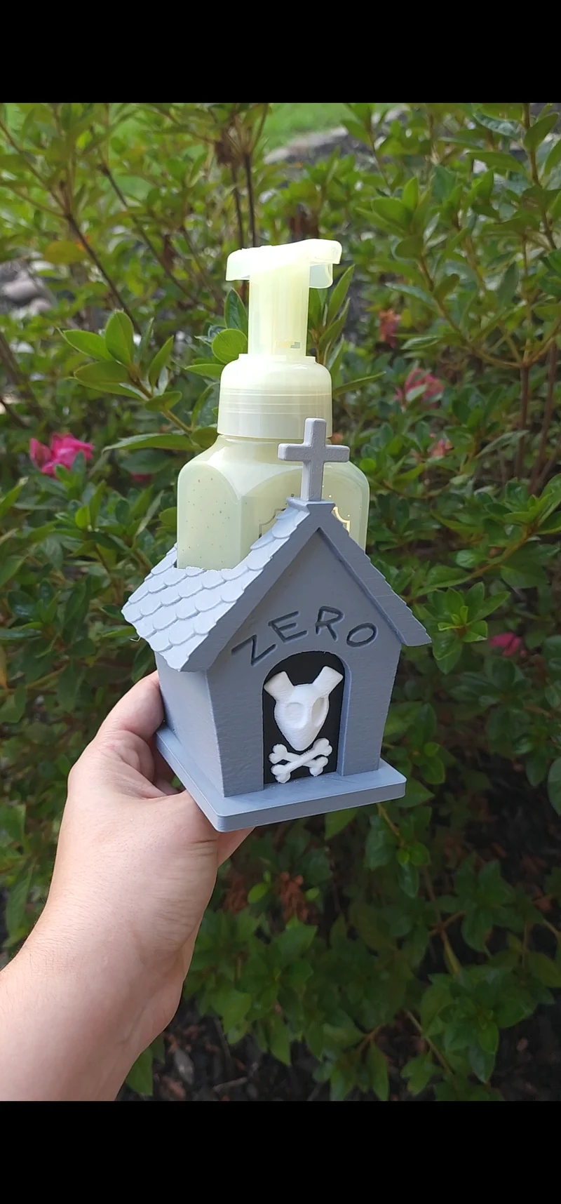 Mean Halloween Nightmare Dog Tombstone Bath & Body Foam Soap Holder