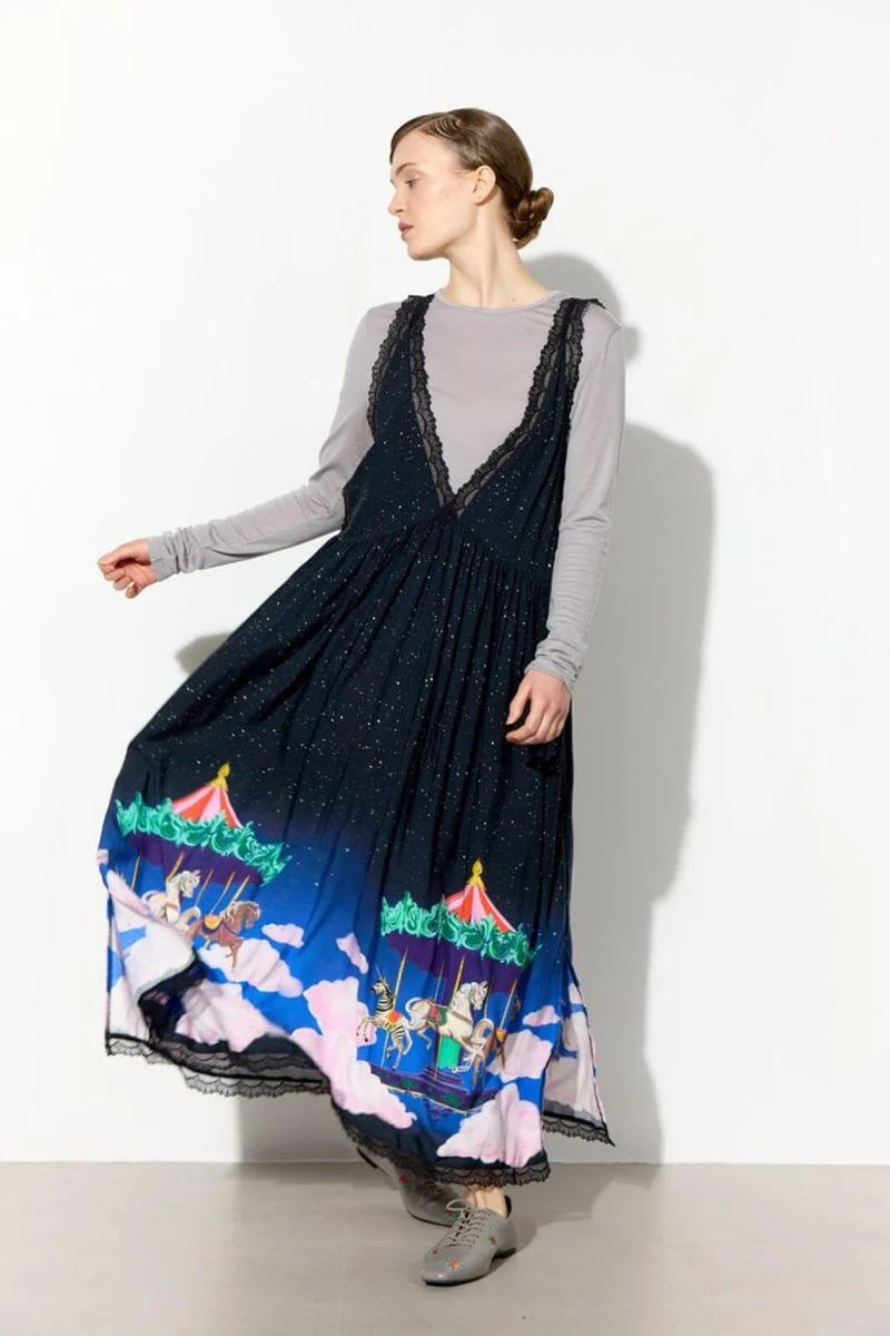 Hunkøn - Calista Dress 26552 - Dream Fairground Art Print