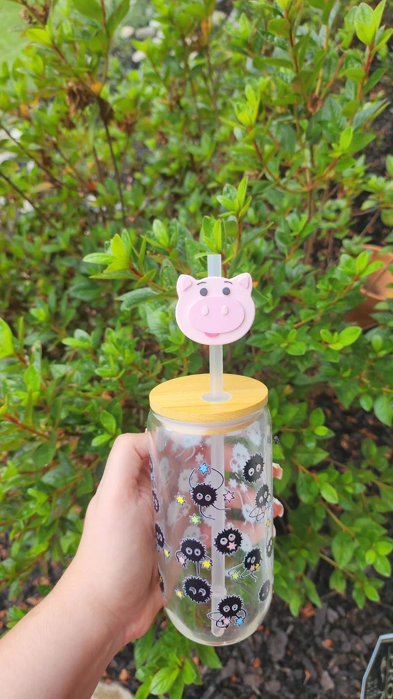 Cartoon Movie Pig Straw Topper