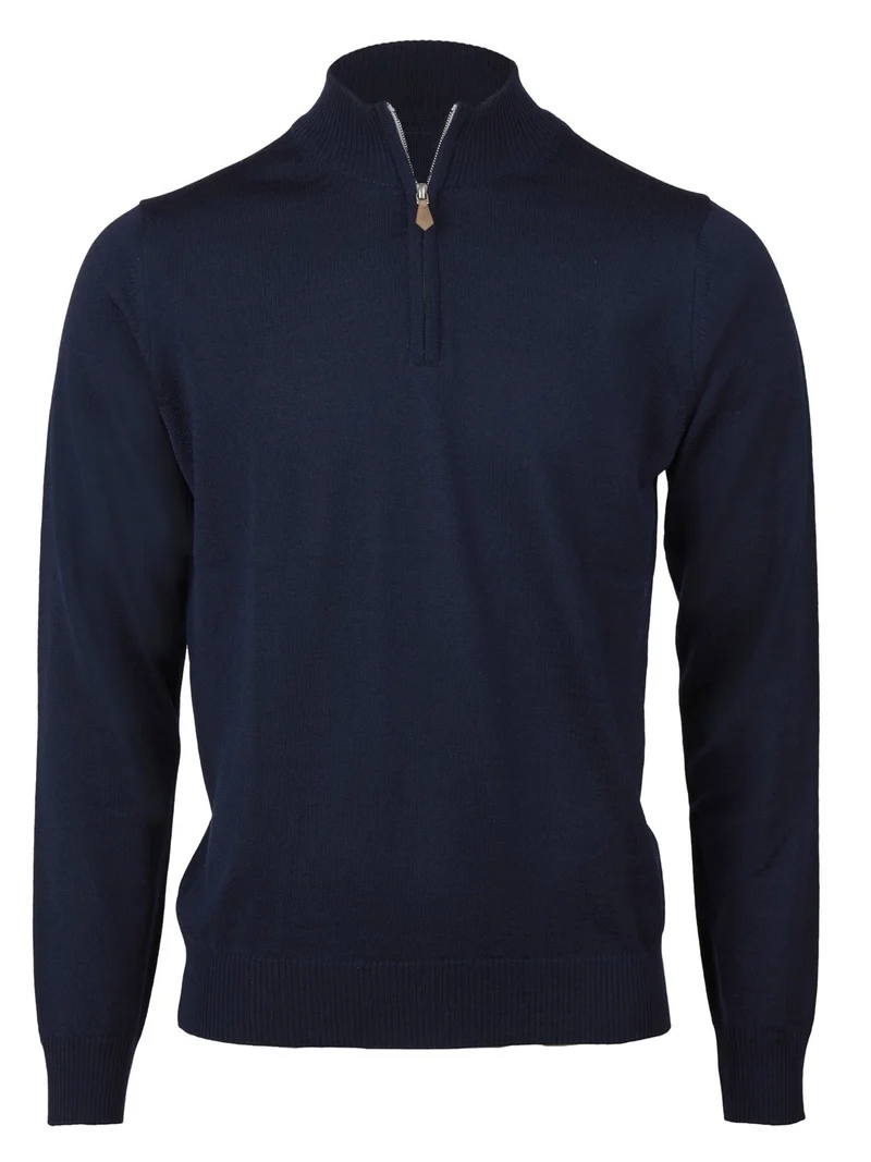 STENSTRÖMS Merino Half Zip - Navy