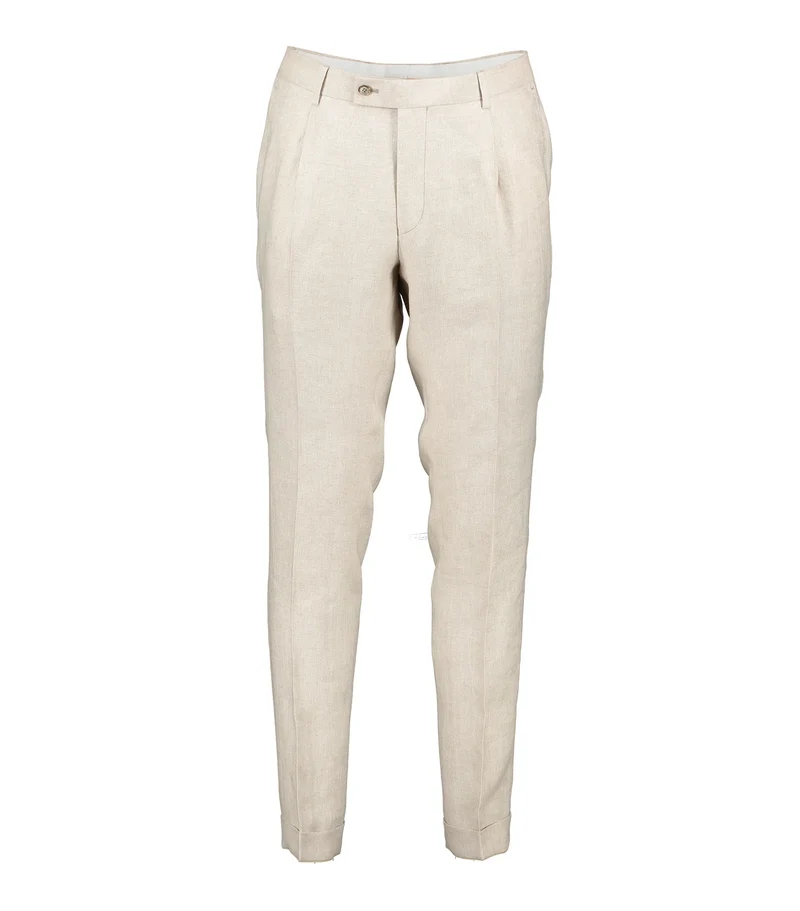 SIR OF SWEDEN Alex Linen Suit Trousers - Beige