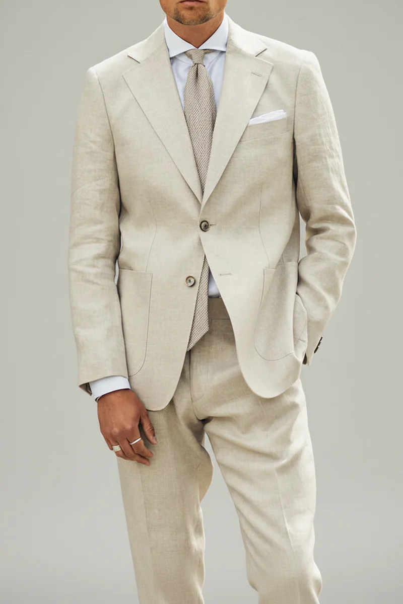 SIR OF SWEDEN Ness Linen Suit - Beige