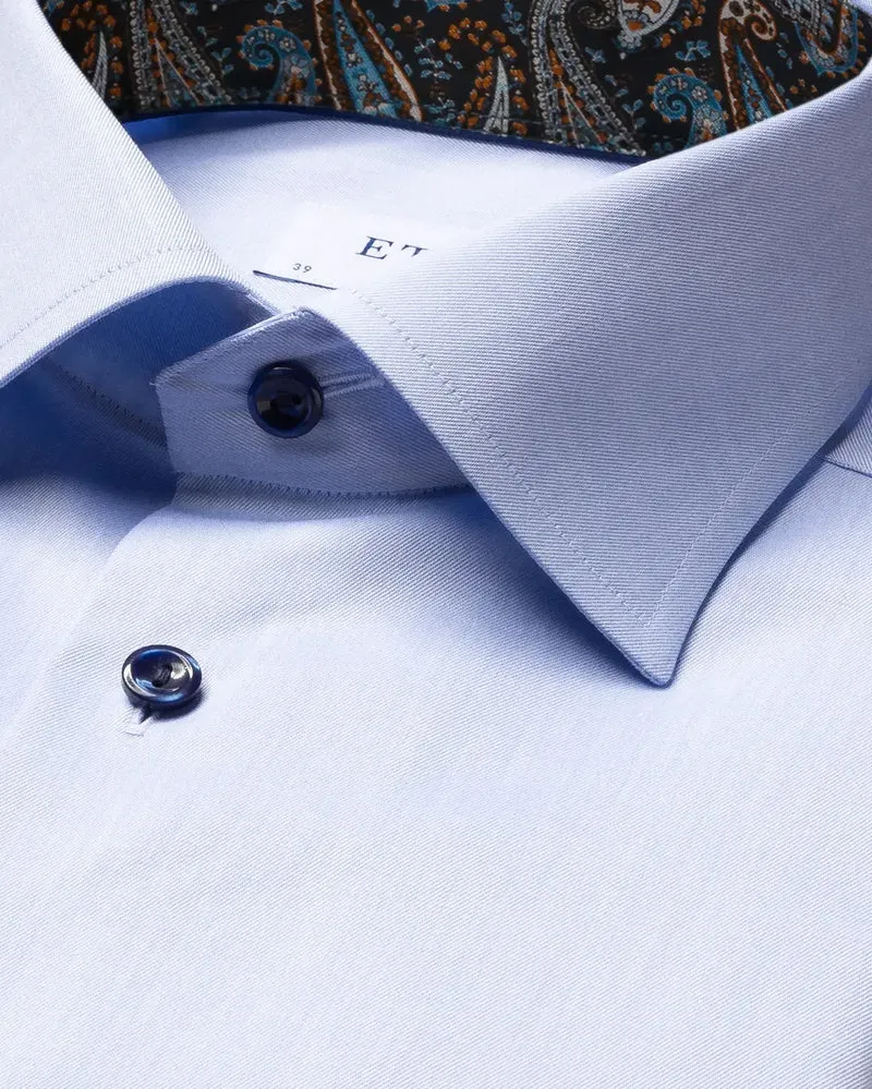ETON Signature Twill Shirt Contamporary - Blue