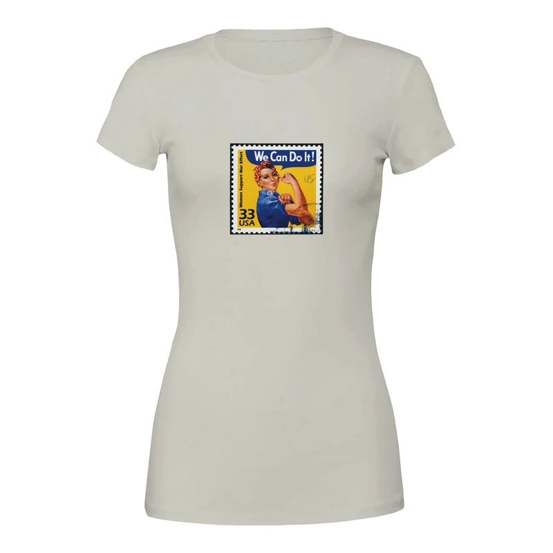 Premium T-shirt Dam - We Can Do It
