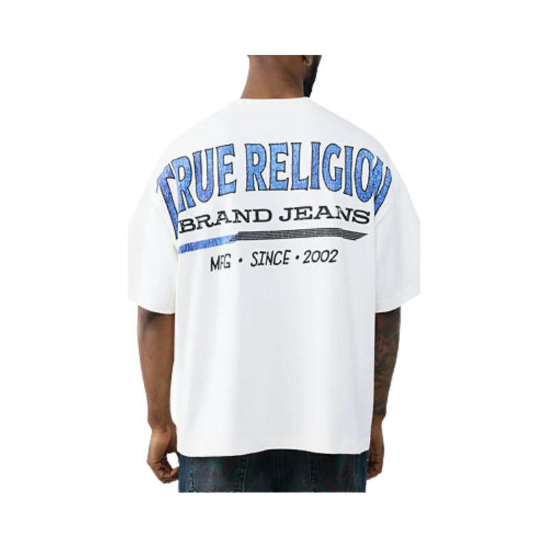 Retro Logo Oversized Tee - Winter White