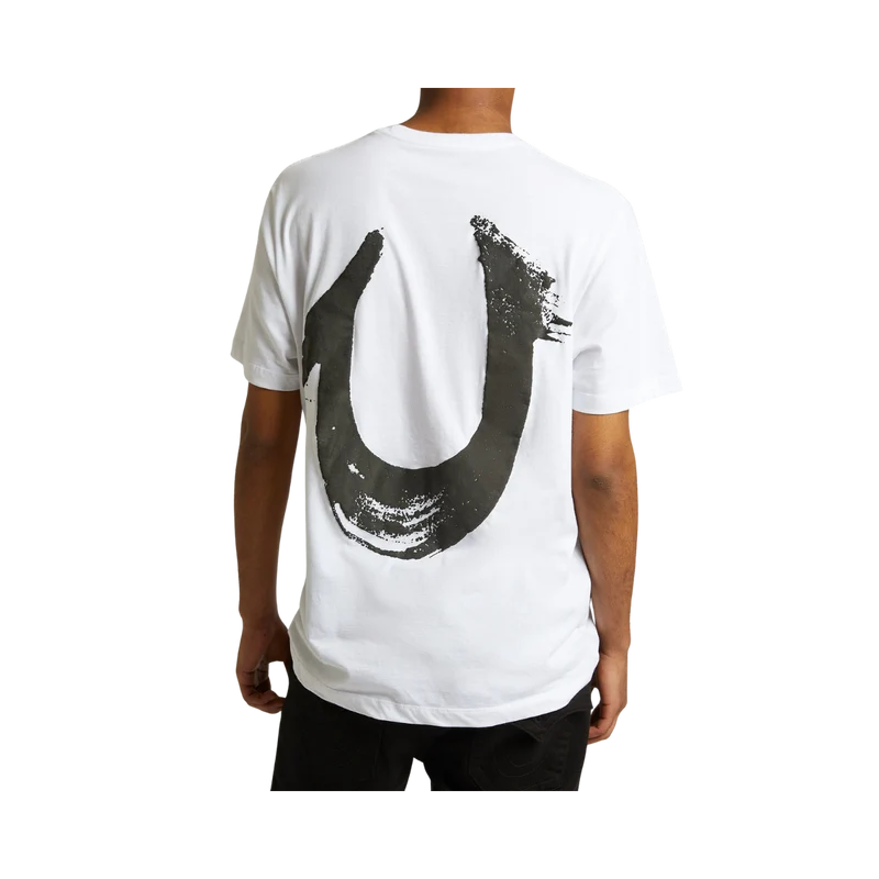 Relaxed Painted Tee - Optic White/Black