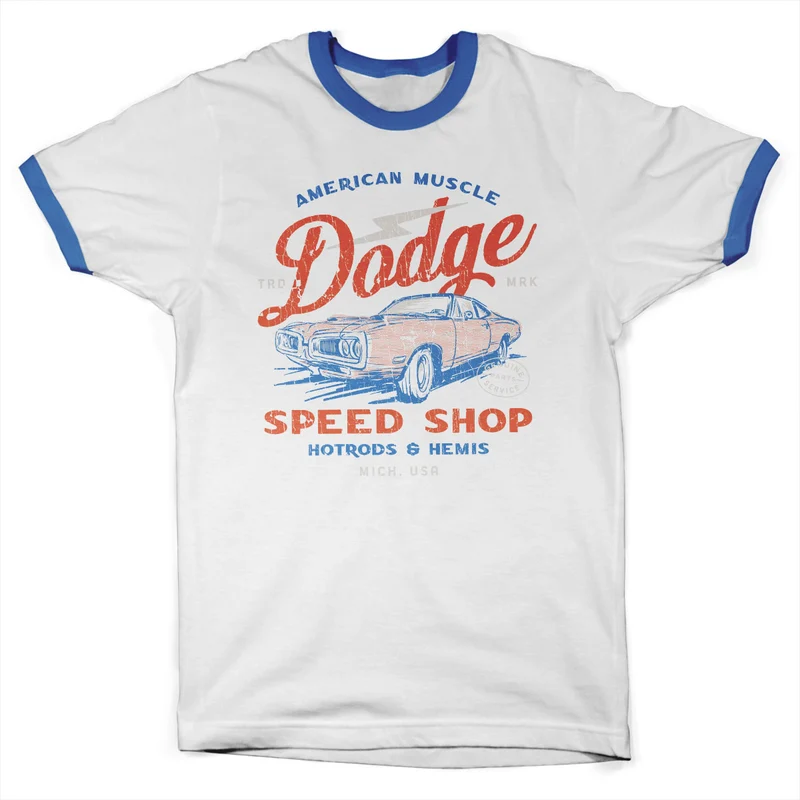 Dodge Hotrods & Hemis Ringer Tee