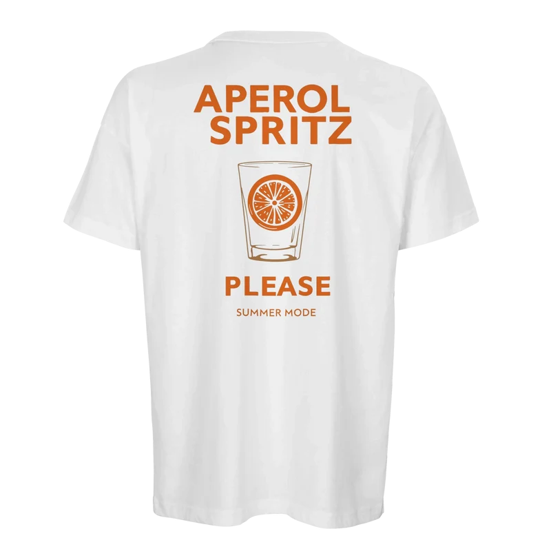 Oversized T-shirt - Aperol Spritz (Ryggtryck)