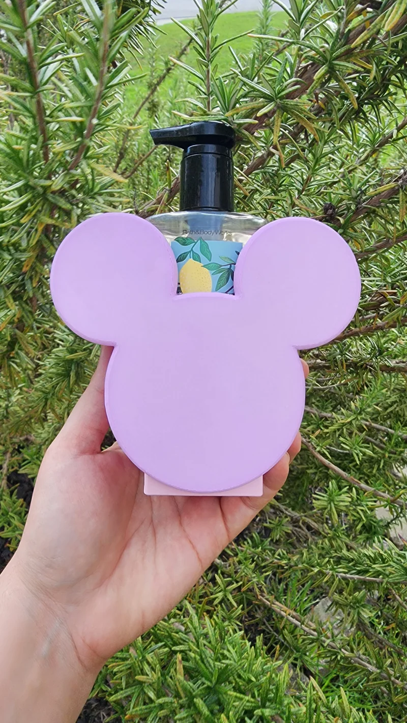 *STL FILE ONLY* Mouse Head Bath & Body Sanitizer Holder