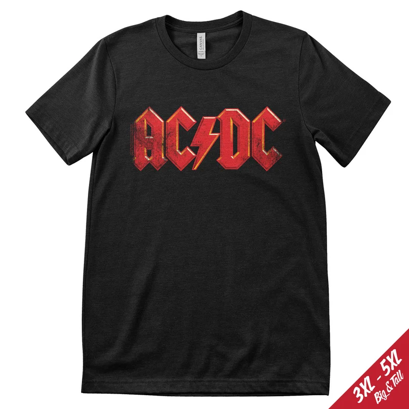 AC/DC Distressed Logo Big & Tall T-Shirt