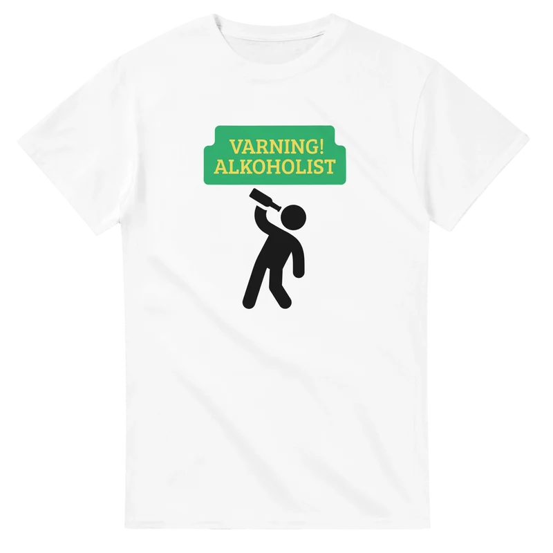 T-shirt Original - Varning! Alkoholist