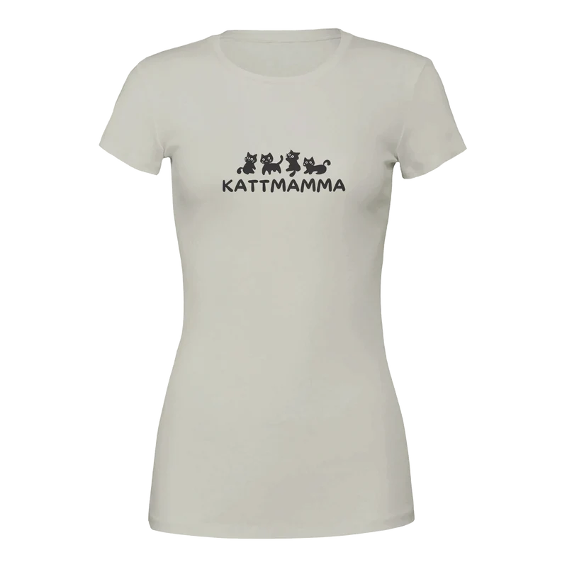 Premium T-shirt Dam - Kattmamma