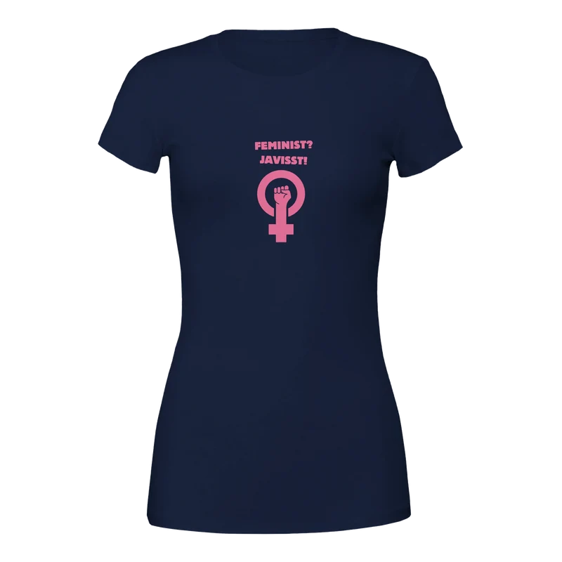 Premium T-shirt Dam - Feminist? Javisst!
