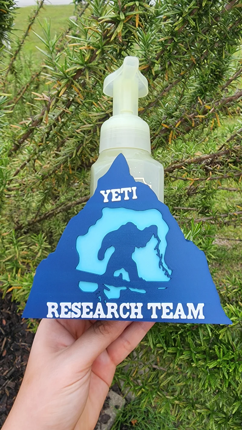 *STL /3MF FILE ONLY* Yeti Bath & Body Foam Soap Holder Digital File