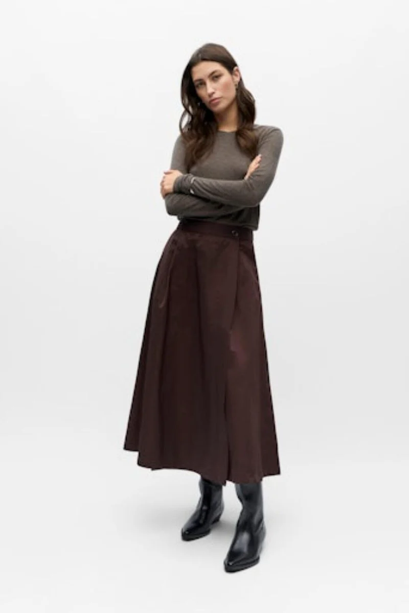Object - Objdina Oz Skirt - 5081622 Seal Brown
