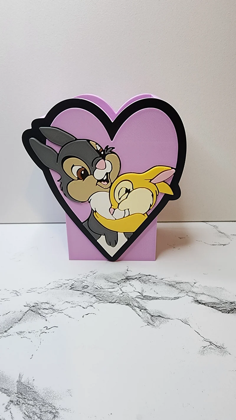 *STL FILE ONLY* Bunnies & Pen / Pencil Holder