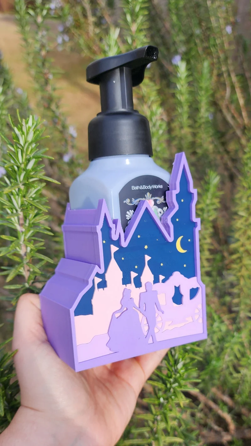 *STL FILE ONLY* Princess Bath & Body Foam Soap Holder Digital File